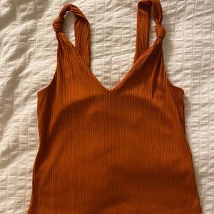 Burnt orange H&M tank top